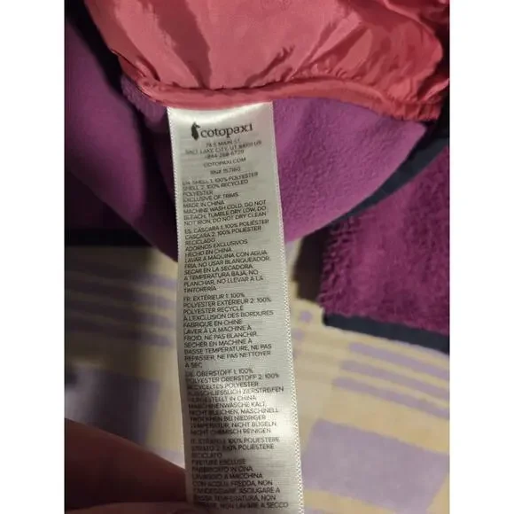 Cotopaxi Womens Fleece Trico Hybrid Hooded Jacket Mezcal Foxglove Size XL Bright - Picture 6 of 9